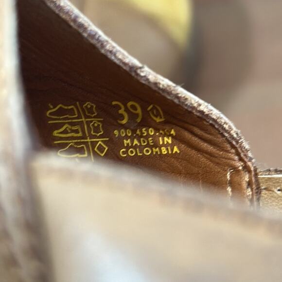 Sergio Tomani Pluma Leather Heeled Sandals Size 39 - Picture 10 of 12